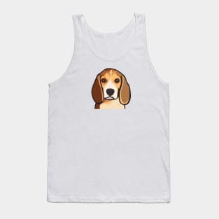 Beagle Puppy Head Tank Top